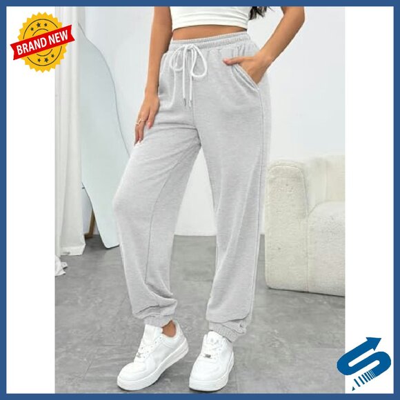 Women's Sweatpants Joggers Baggy Lounge Pants with Pockets - Picture 3 of 7
